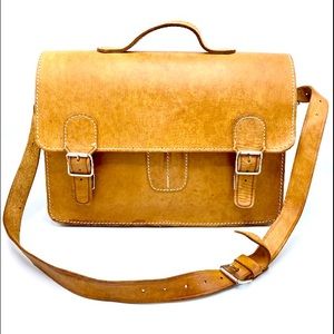 TIVOLI CORP - Genuine Rustic, Patina, and Weather Marked Leather Bag